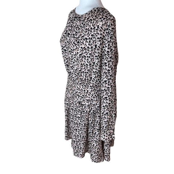 Rebecca Taylor Silk Leopard / Cheetah Print Dress - Size 12 - Picture 6 of 12